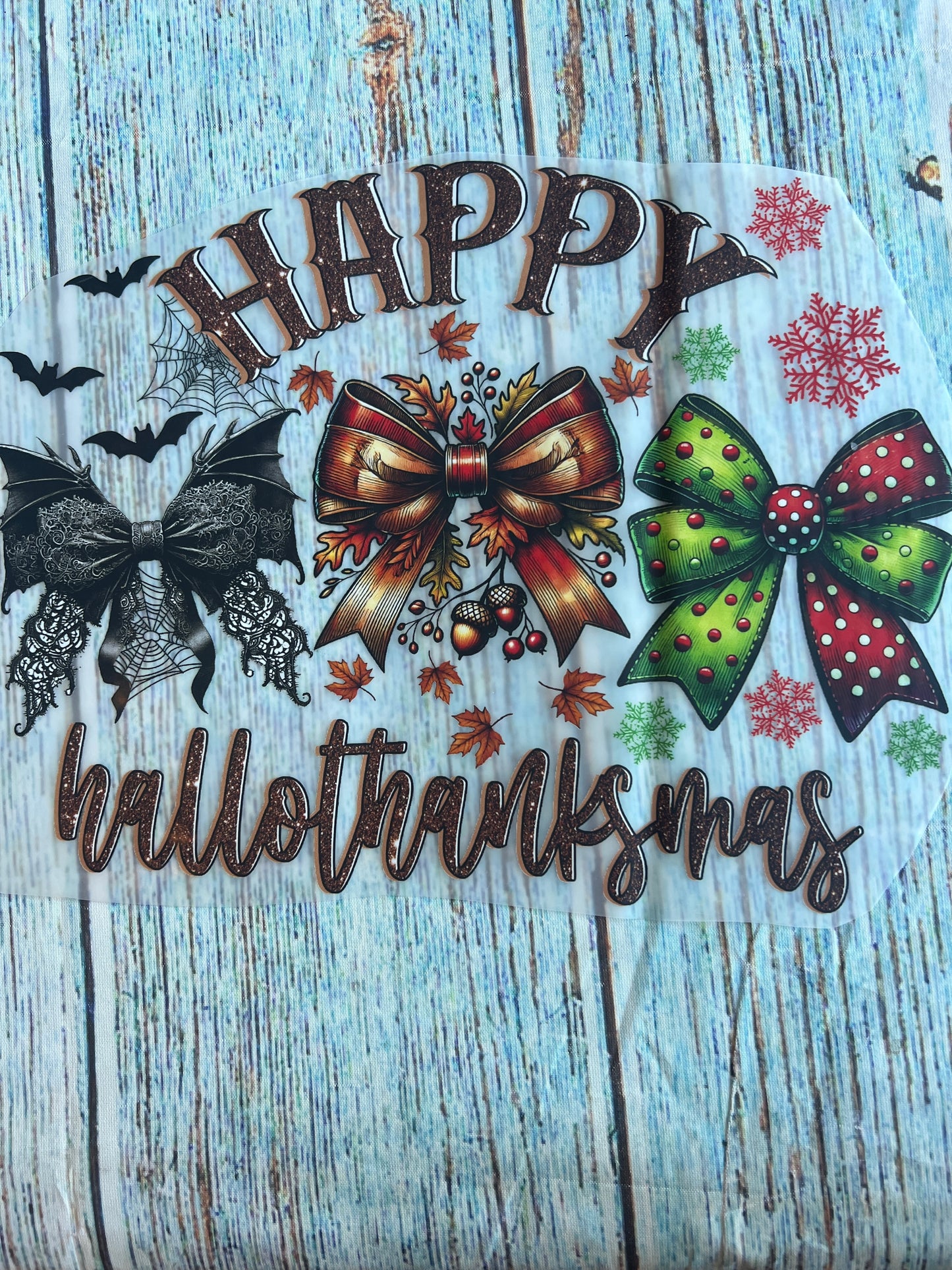 Happy hallothankmas bow