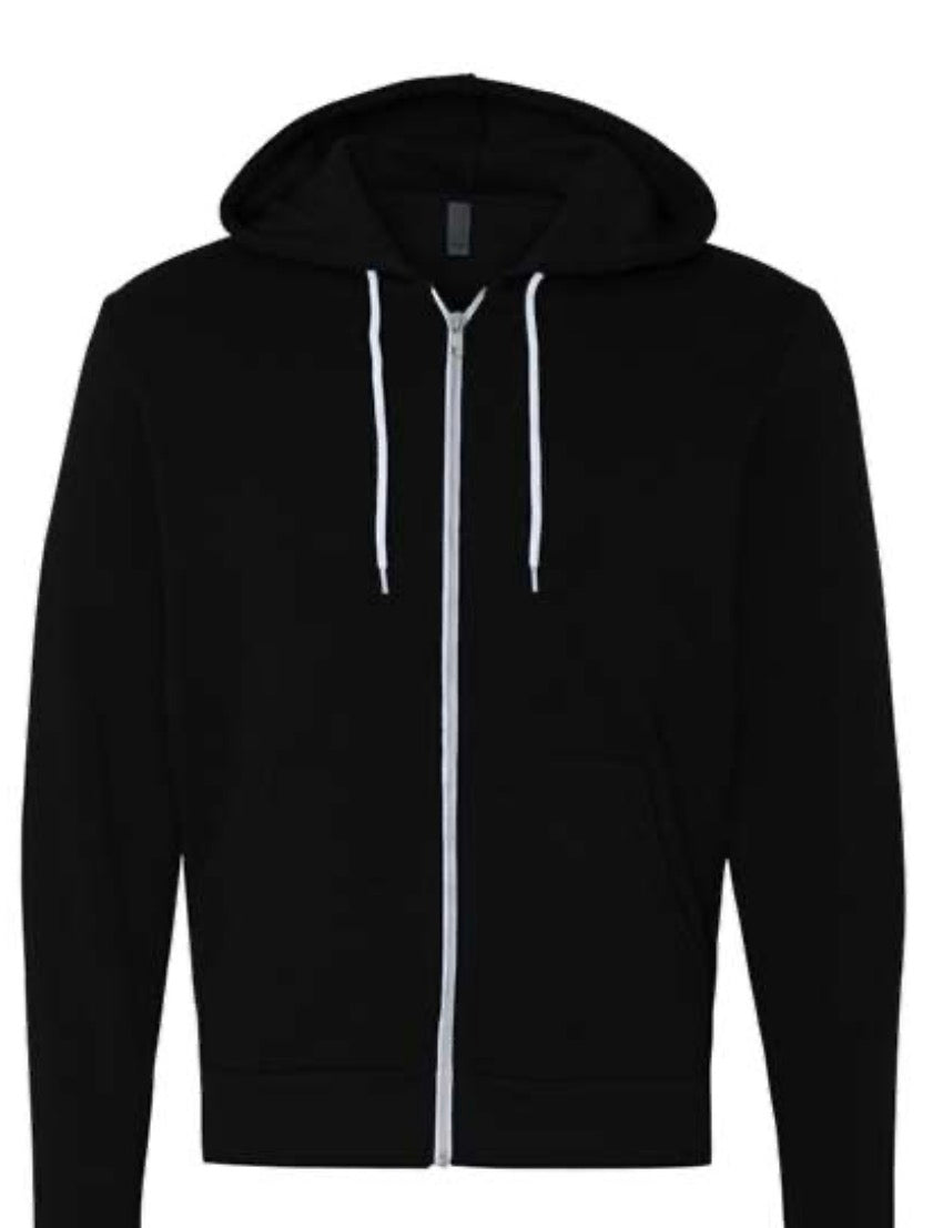 Bella canvas zip up hoodie