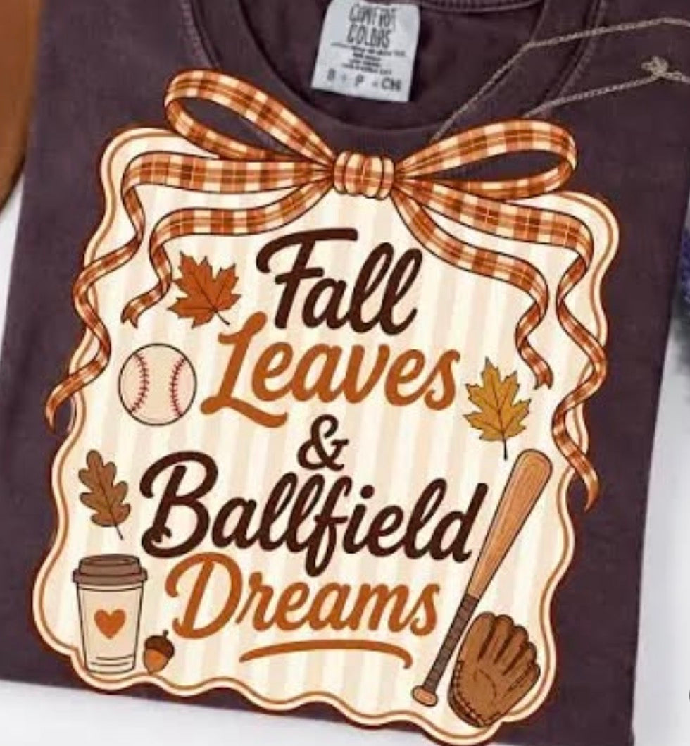 Fall leaves and ballfield dreams