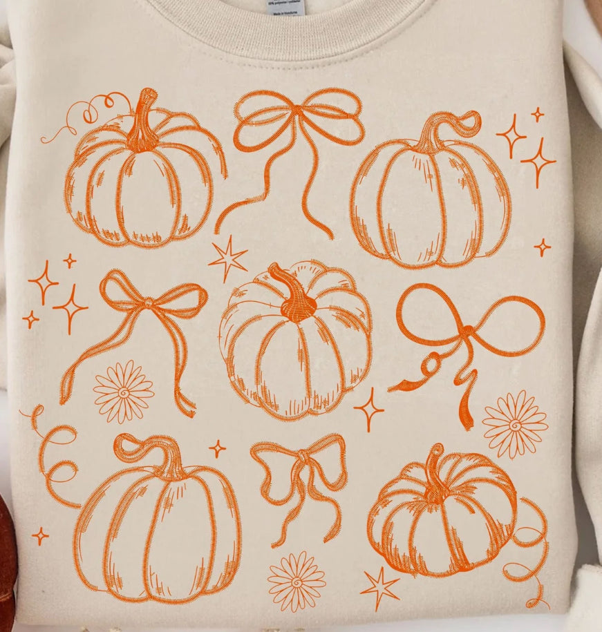 Pumpkins and bows