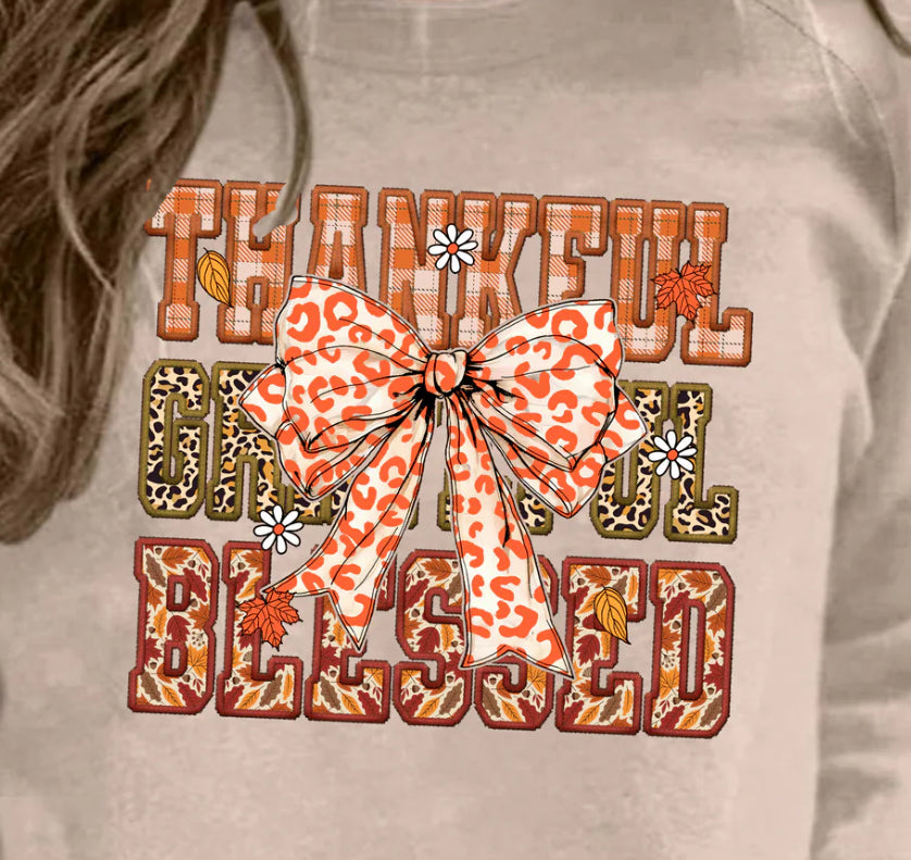 Thankful grateful and blessed