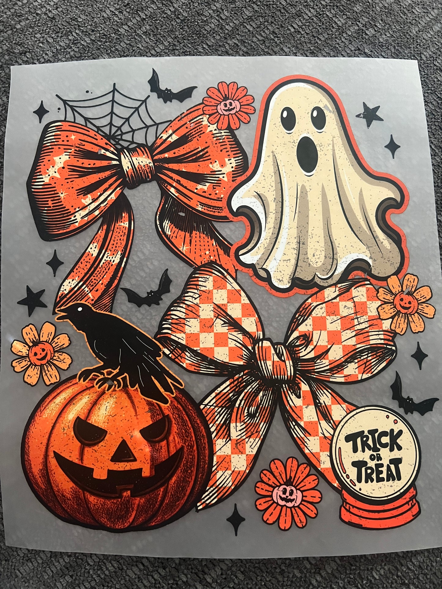 Ghost Halloween bow