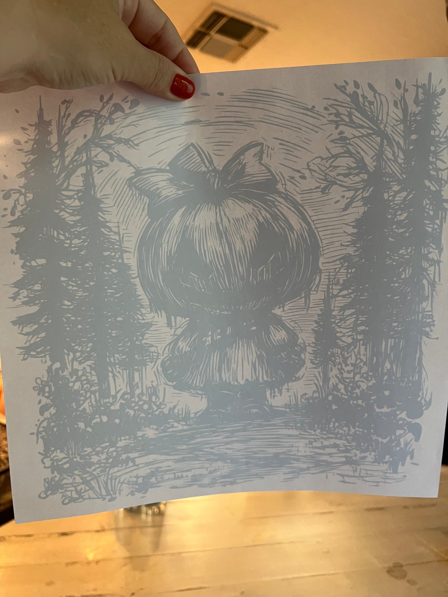 Halloween pumpkin girl (black