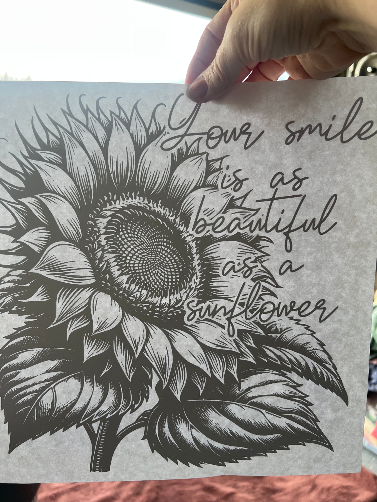 Your smile is as beautiful as a sunflower