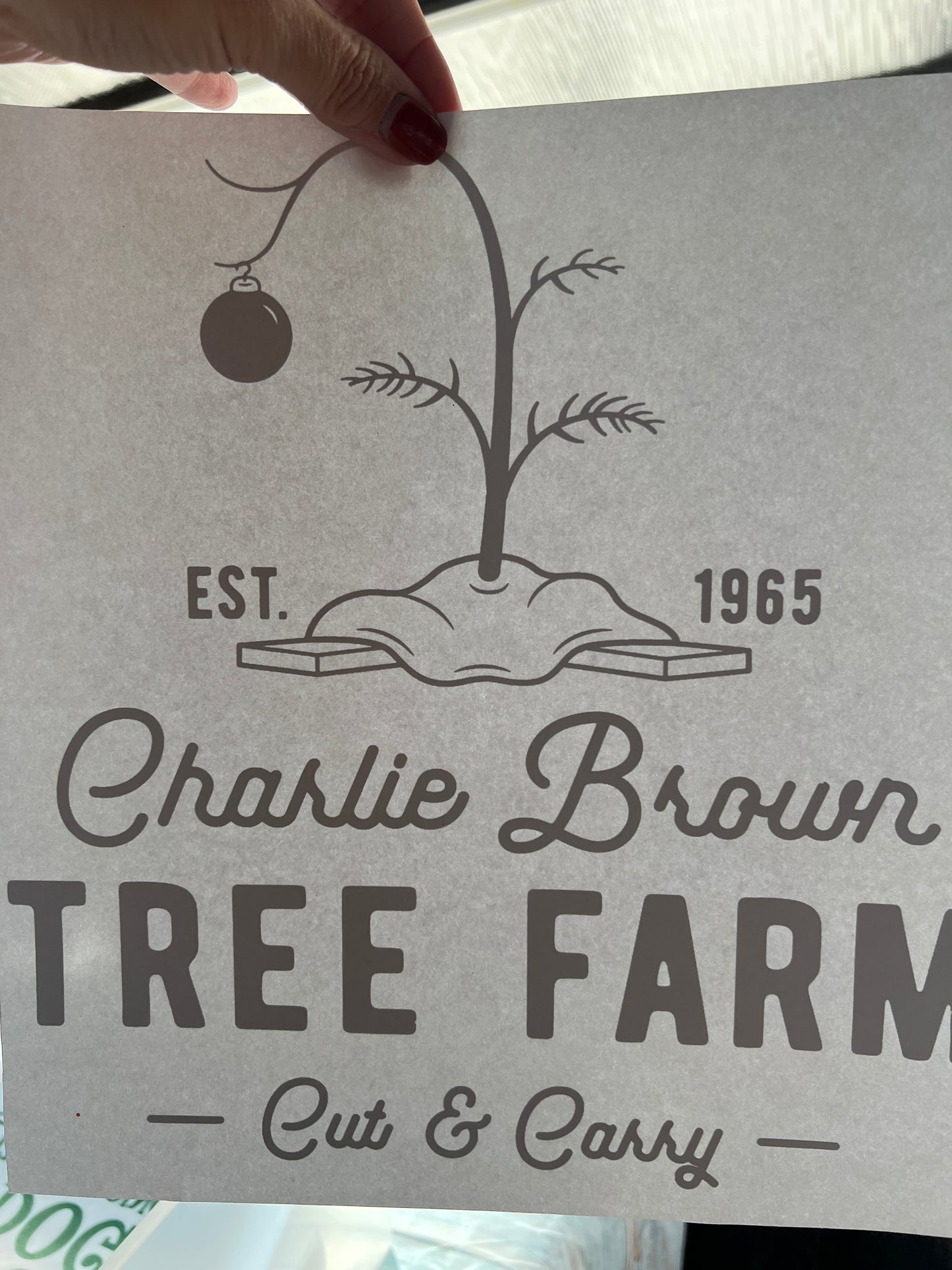 Charlie Brown tree farm