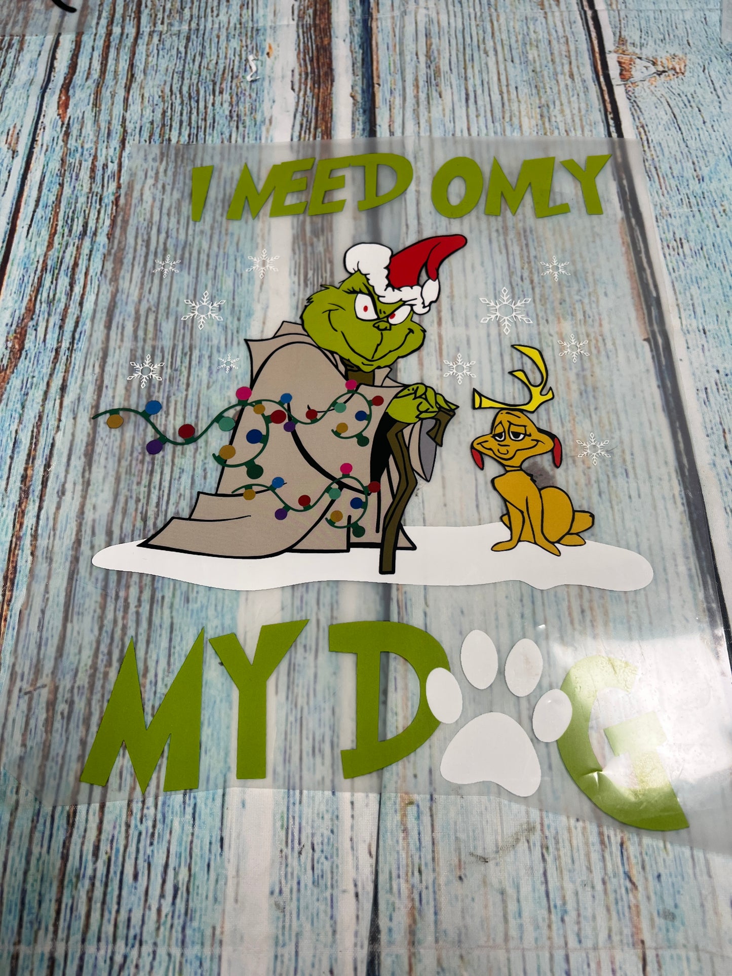 I need only my dog green man