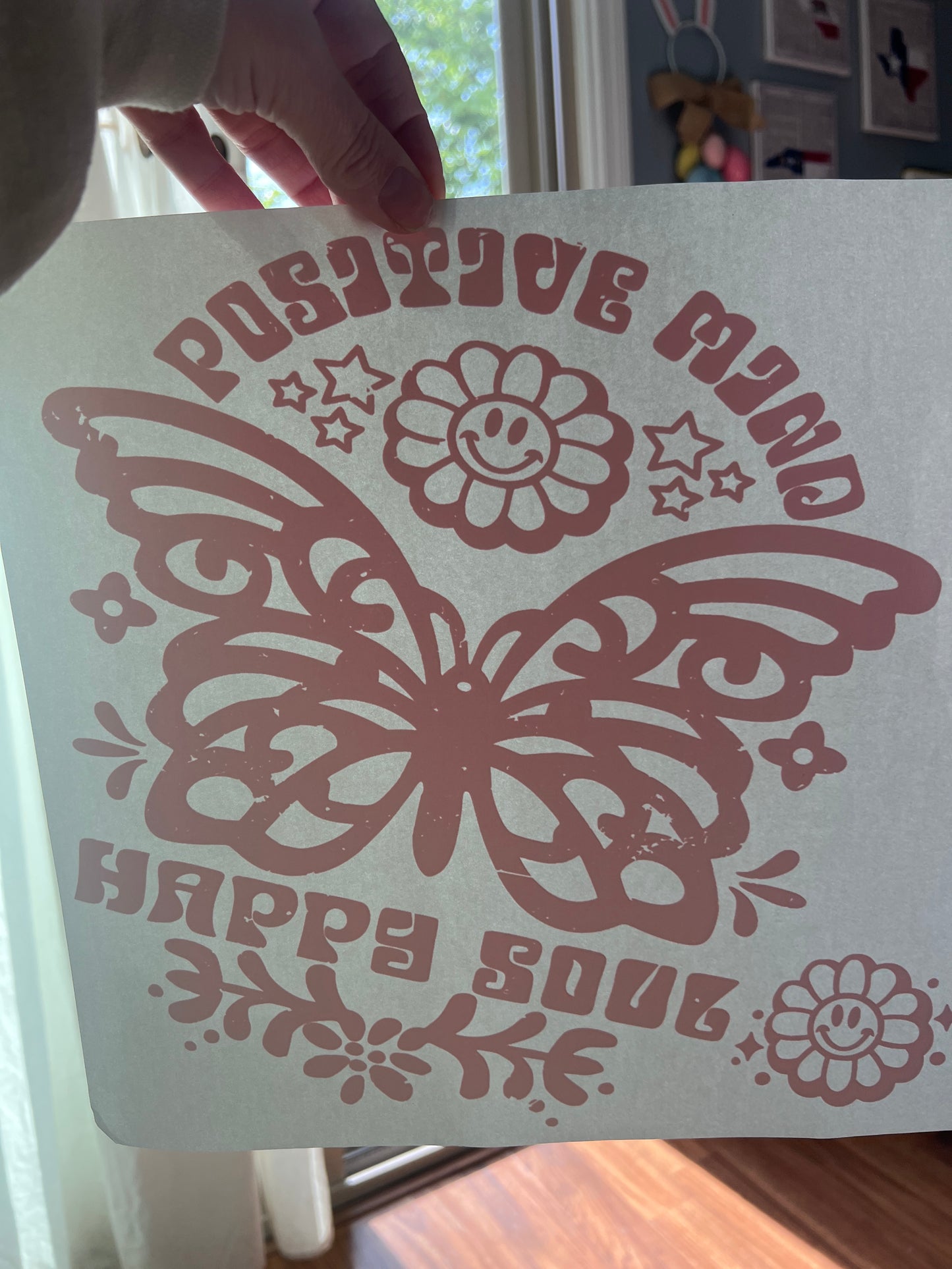 Positive mind. Happy soul (pink)