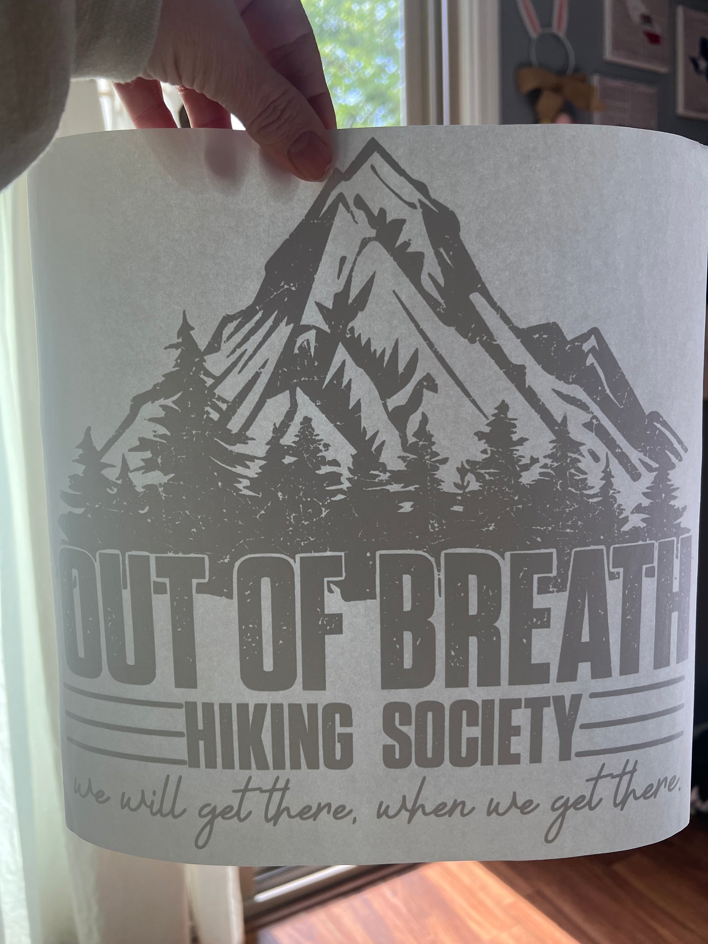 Out of breath hiking society (black)