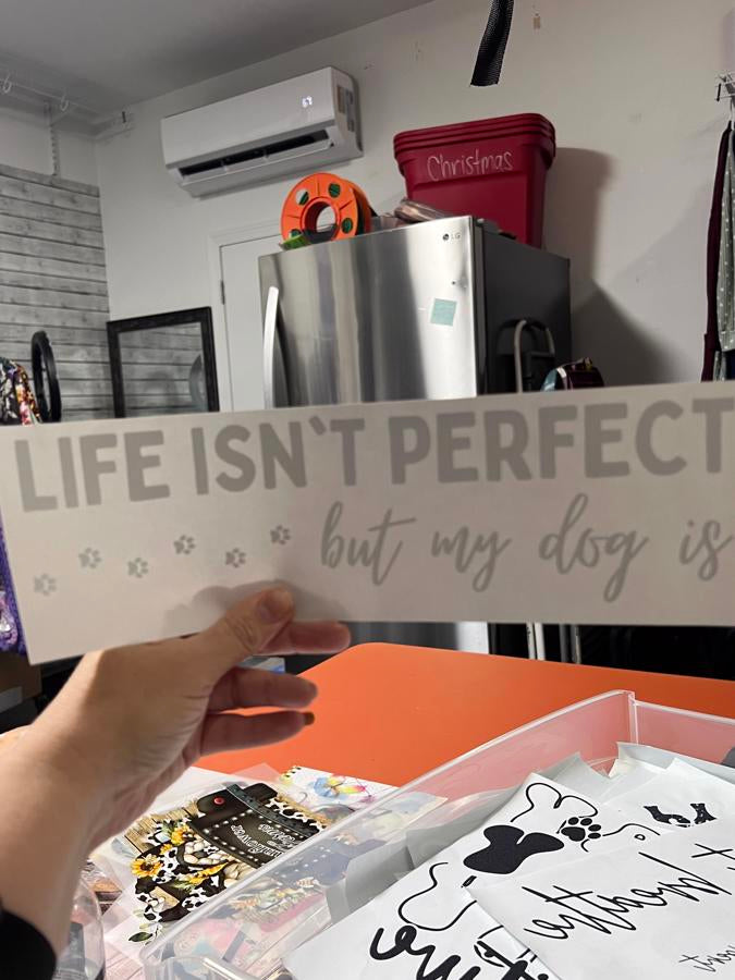 Life isn’t perfect but my dog is