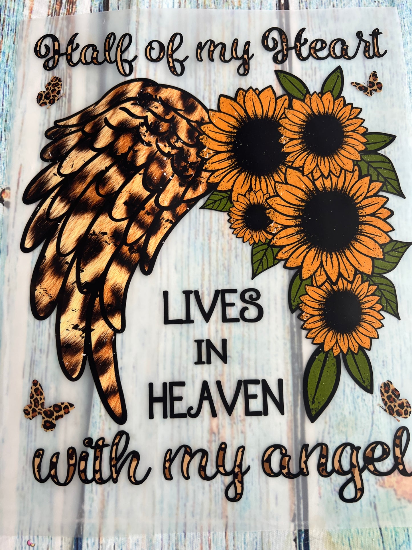 Half of my heart lives in heaven