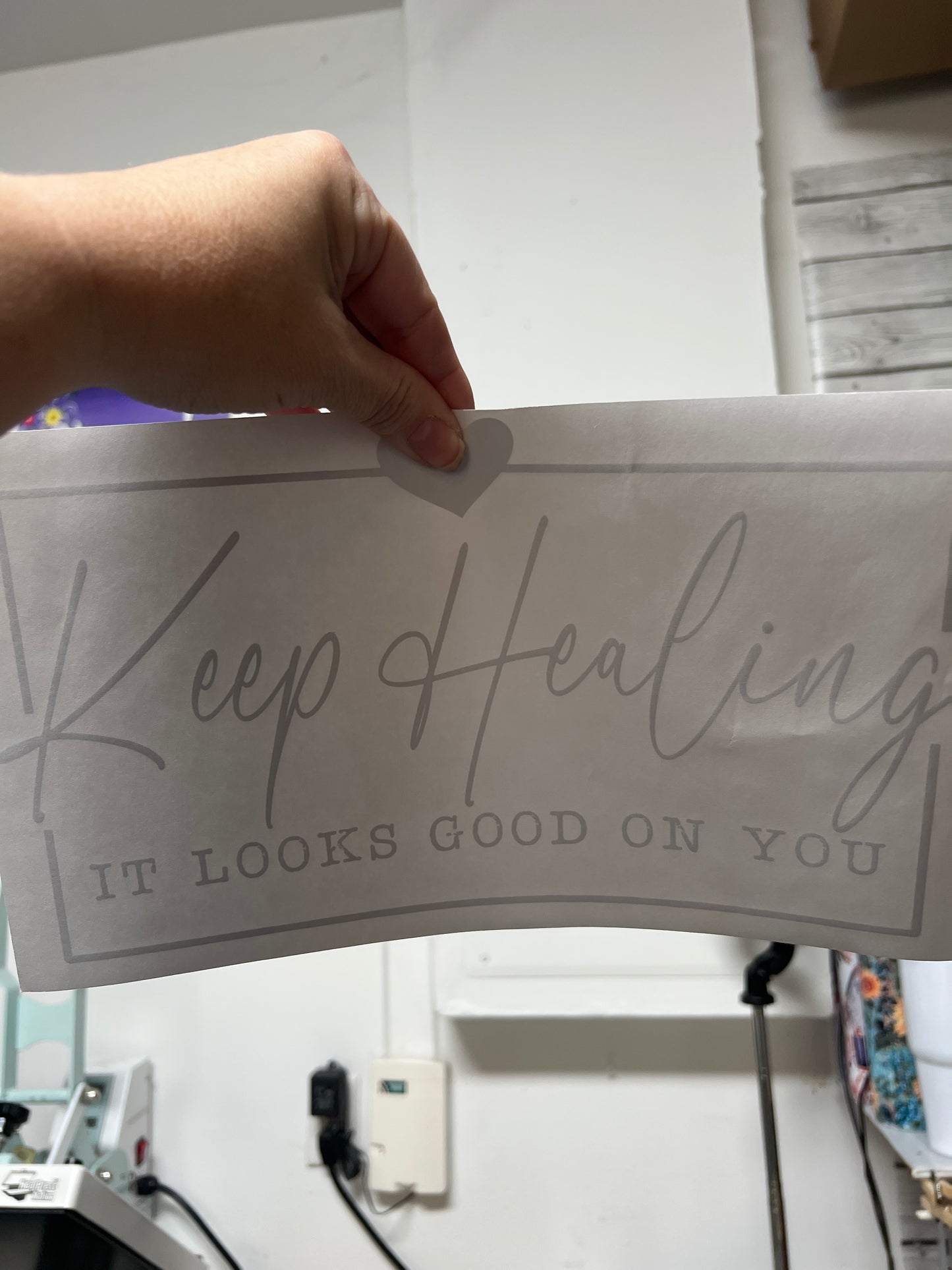 Keep healing it looks good on you