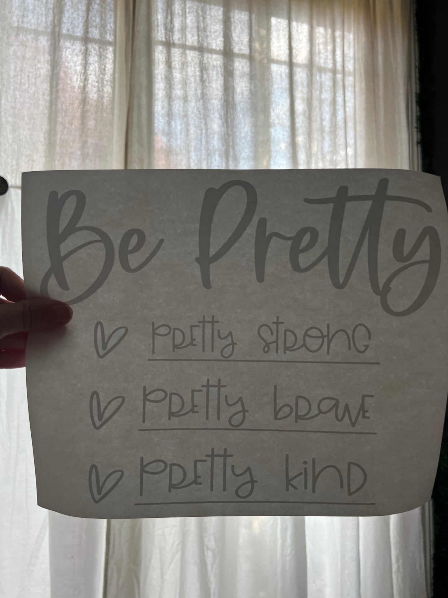 Be pretty
