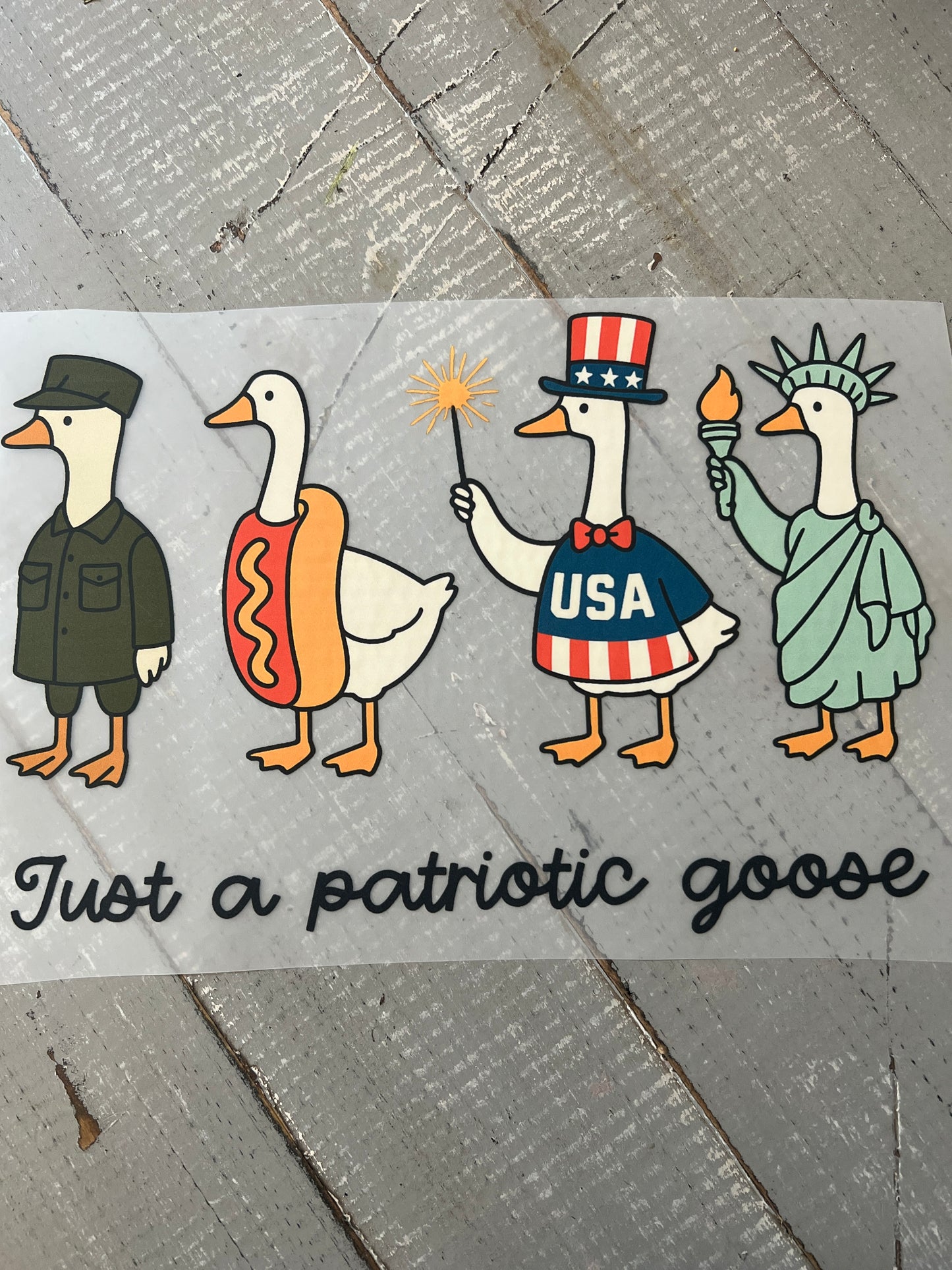 Just a patriotic goose
