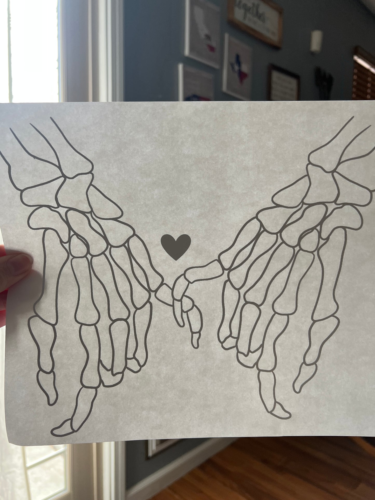 Skelton hands (black writing)