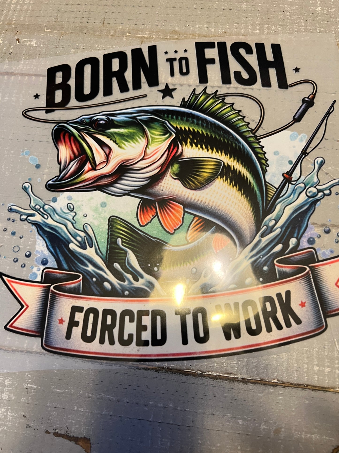 Born to fish. Forced to work