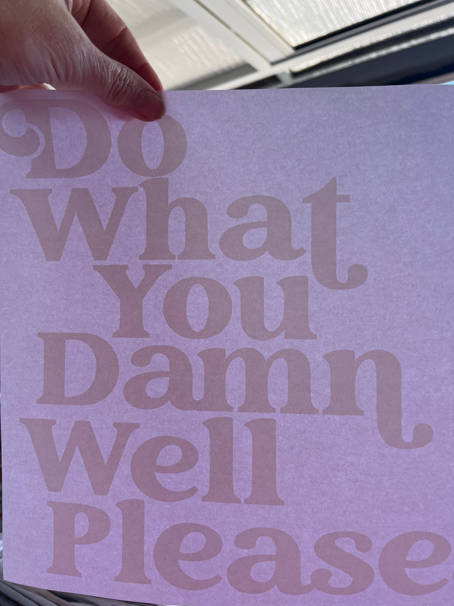 Do what you damn well please (white writing)