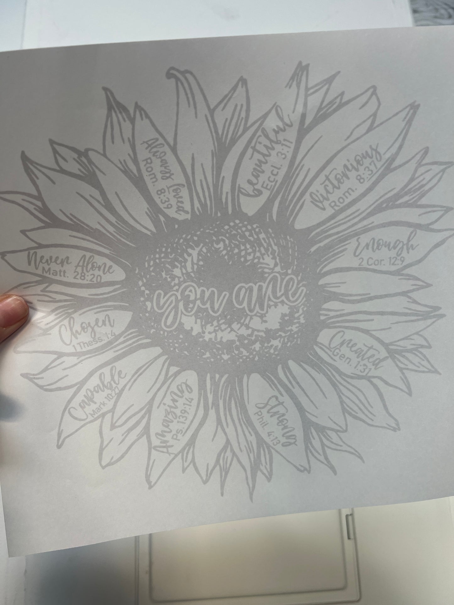 Bible verses sunflower