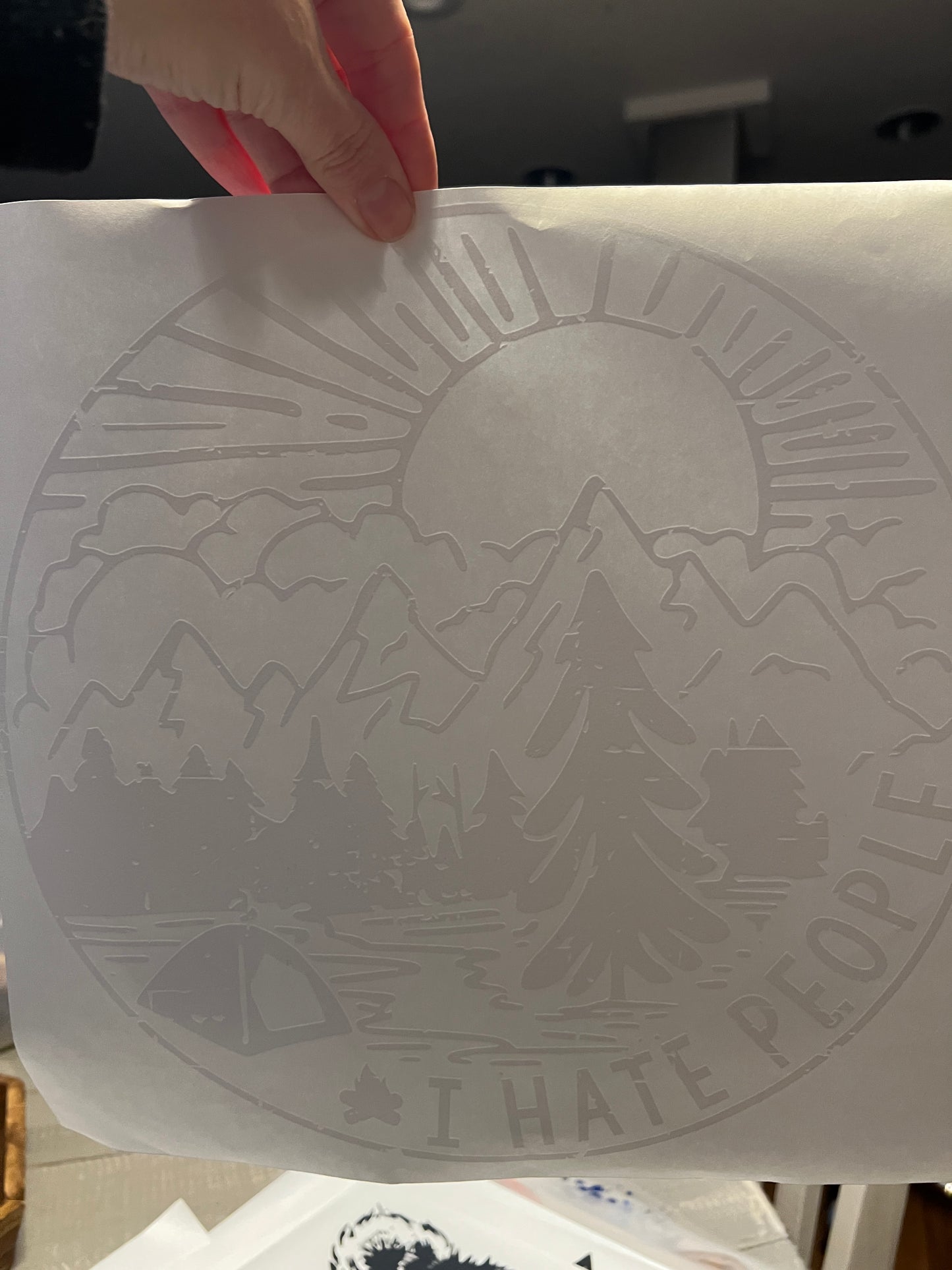 I hate people (white)