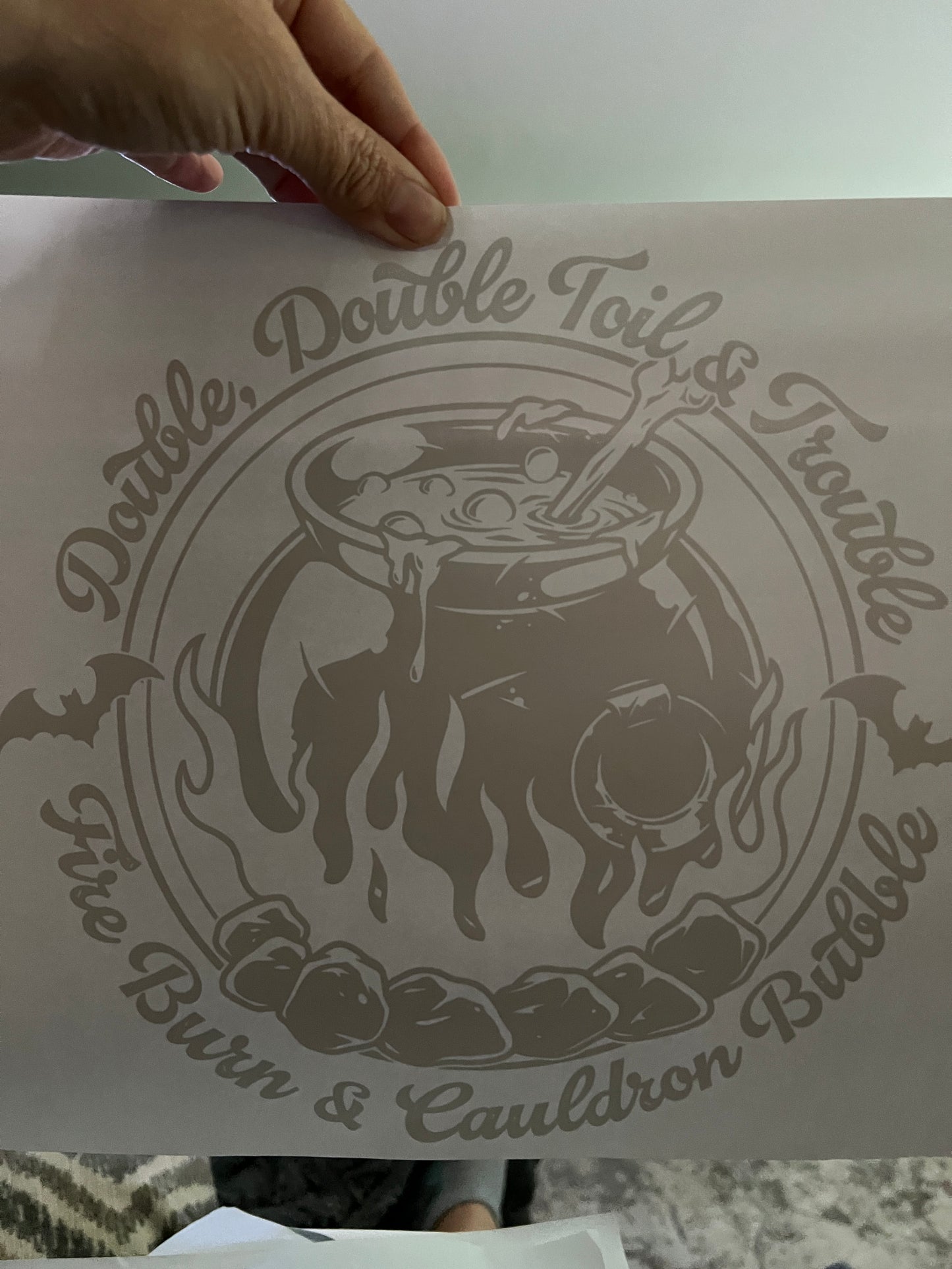 Double double toil and trouble (black)