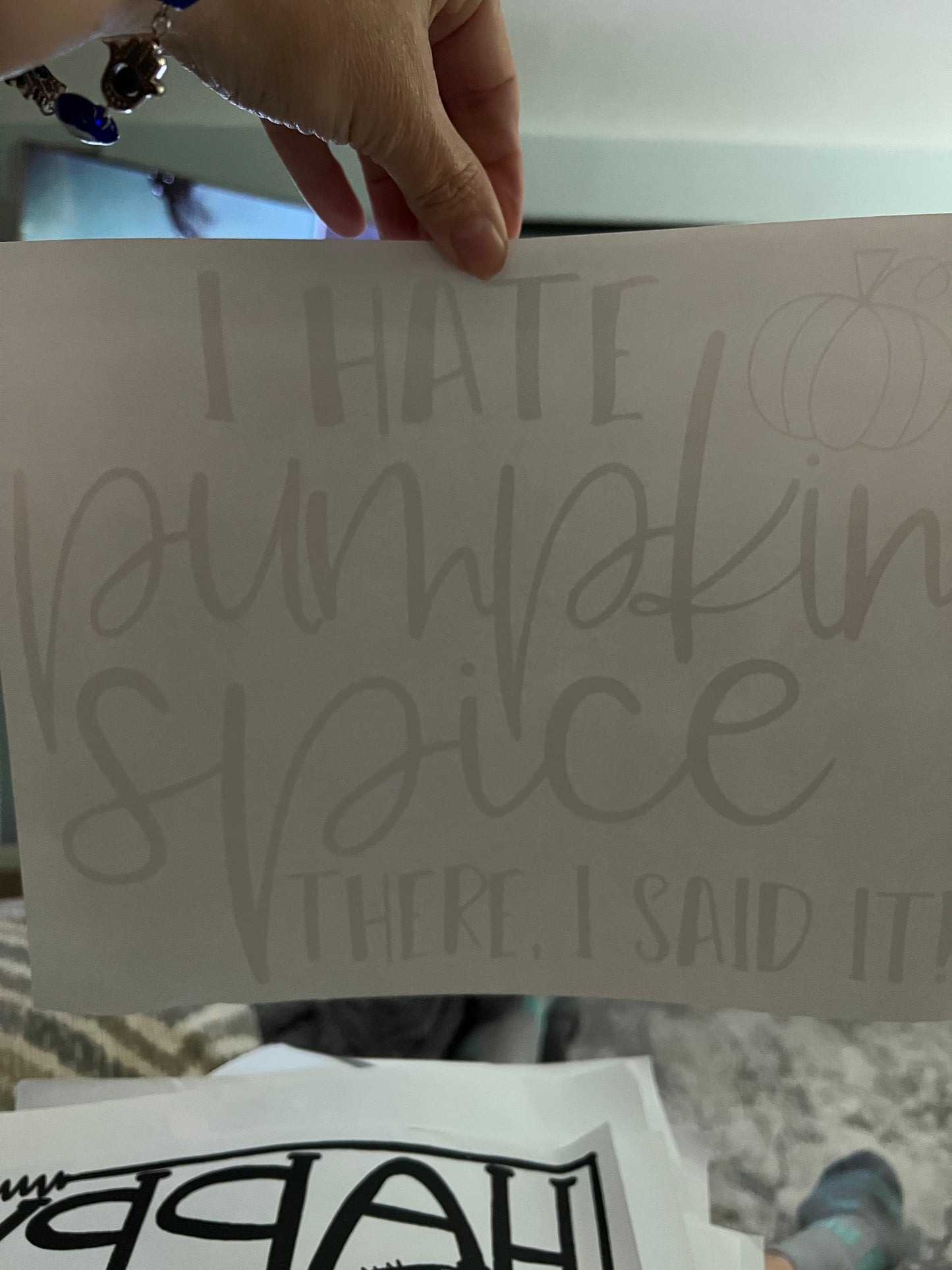 I hate pumpkin spice there i said it (white)