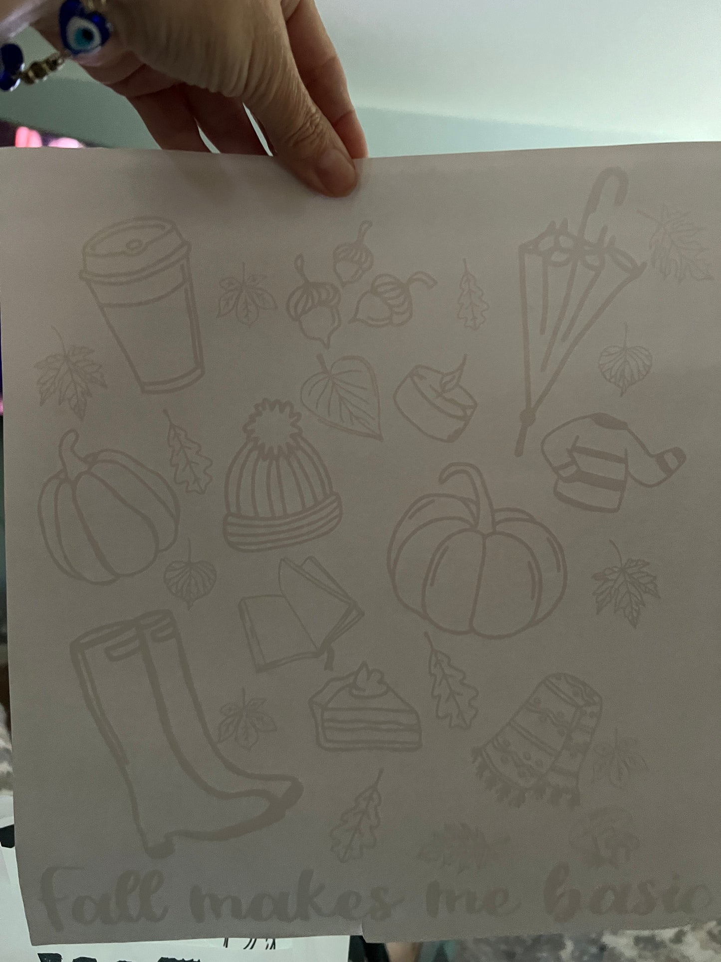 Fall things make basic (white)