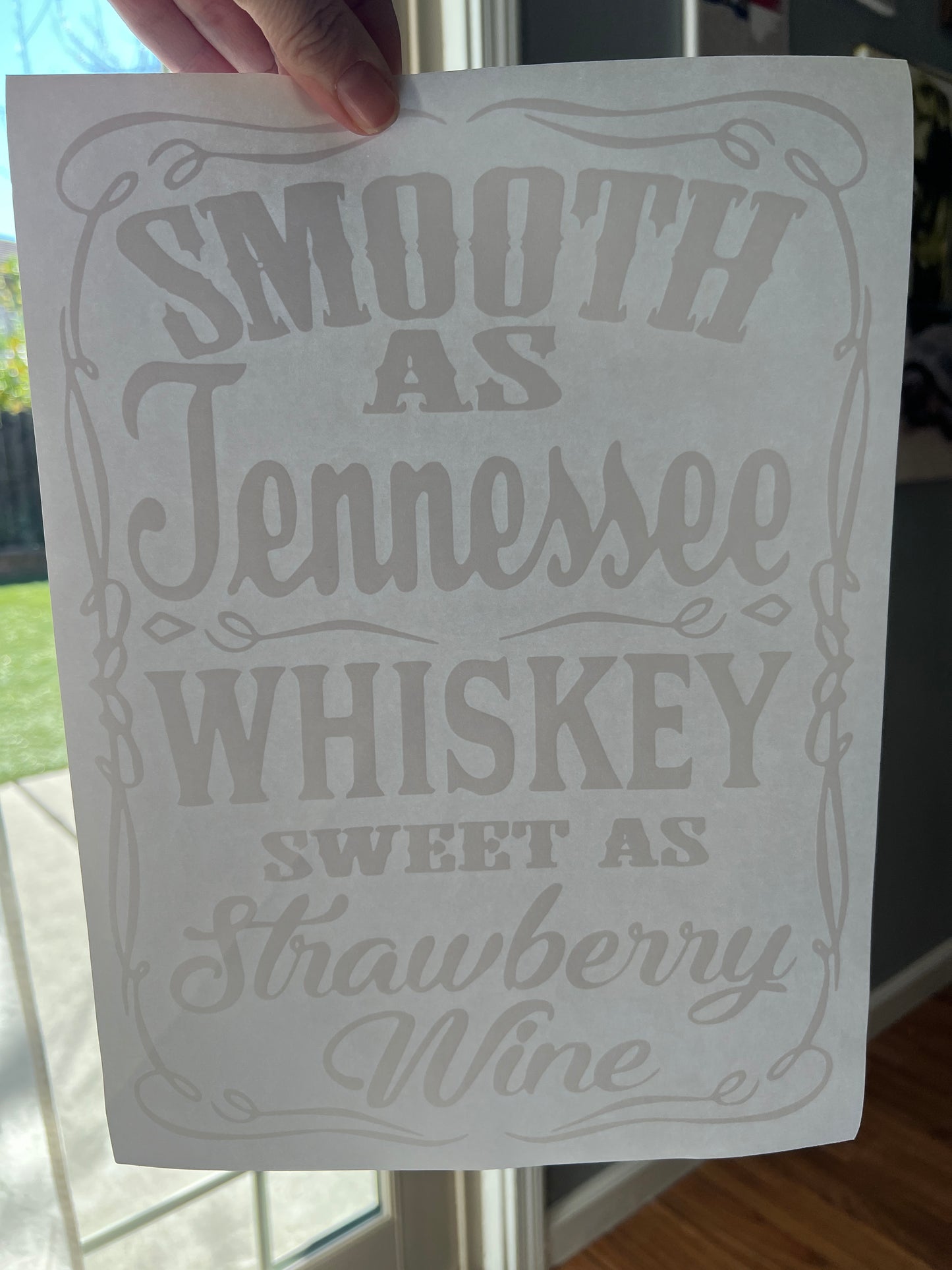 Smooth as Tennessee’s whiskey (white)