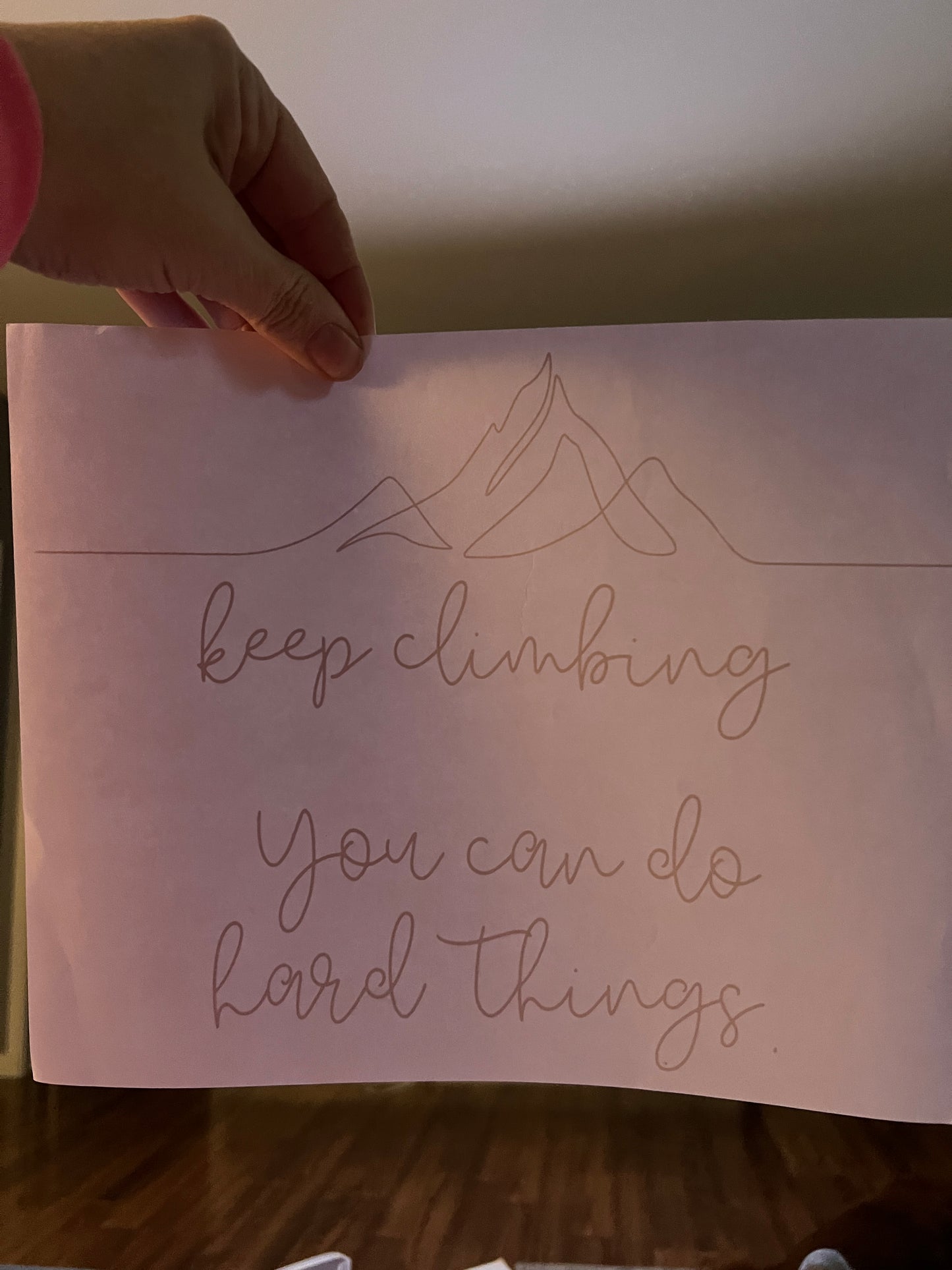 Keep climbing you can do hard things (black)