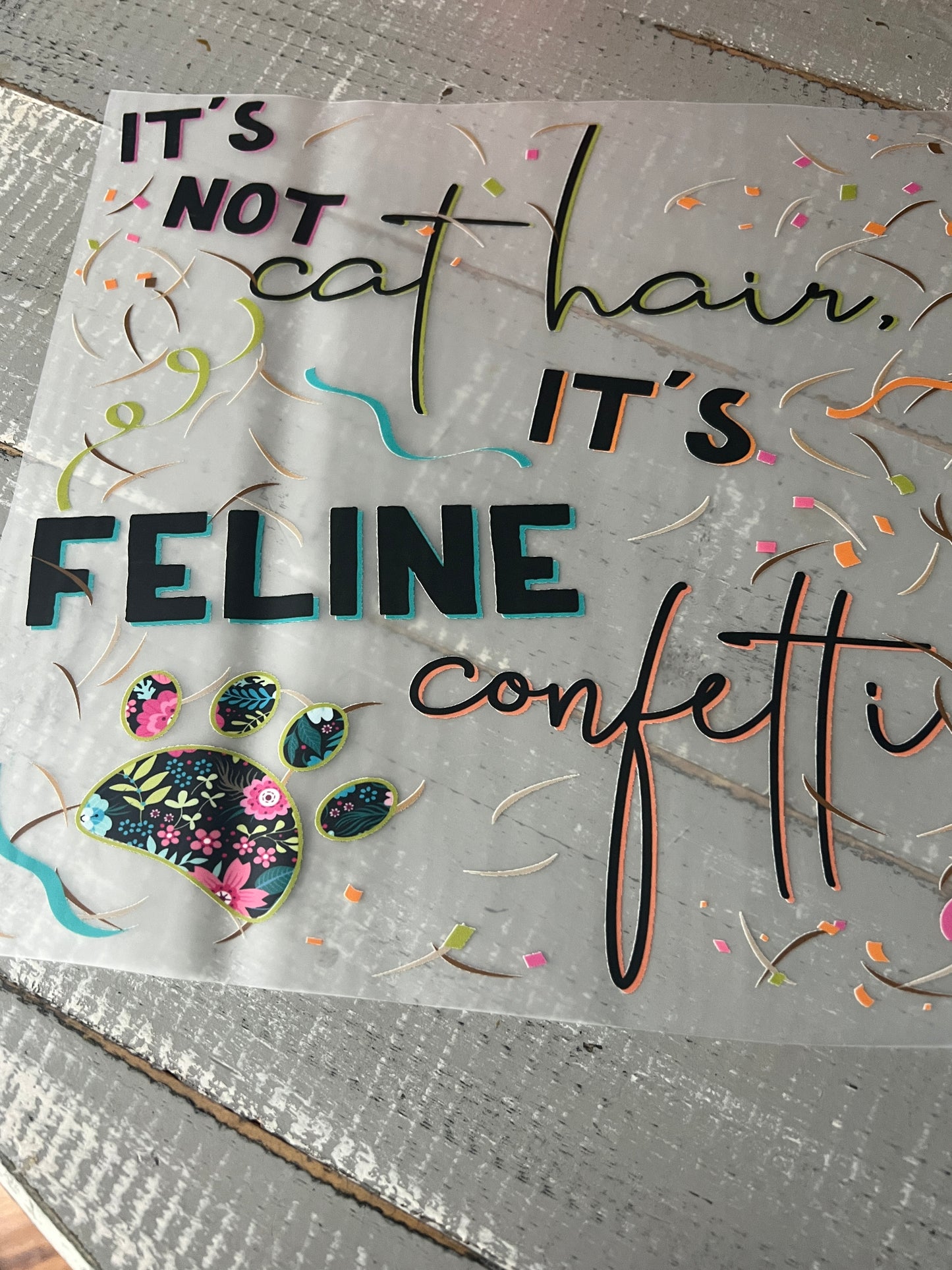 It’s not cat hair. It’s feline confetti