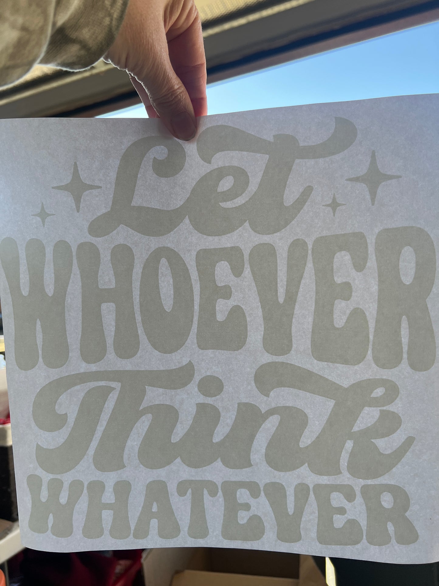 Let whoever think whatever (white)