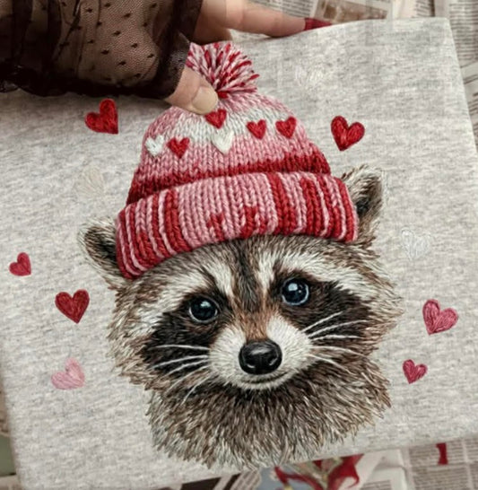 Hearts raccoon