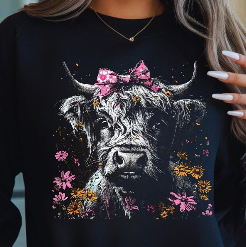 Floral cow