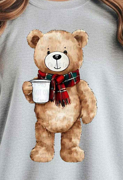 Teddy bear with coffee