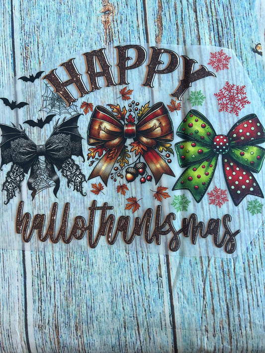 Happy hallothankmas bow