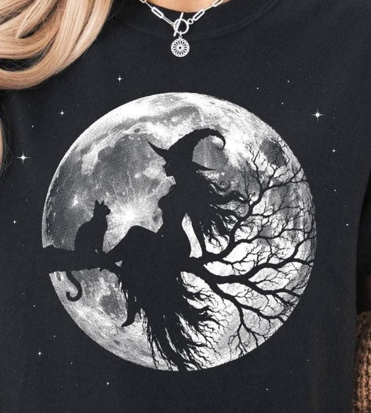 Witch and cat