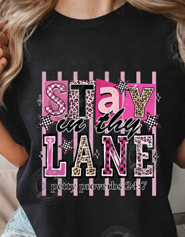 Stay in thy lane