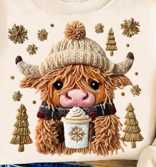 Yarn winter cow