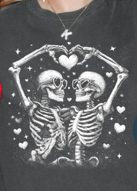 Skull hearts