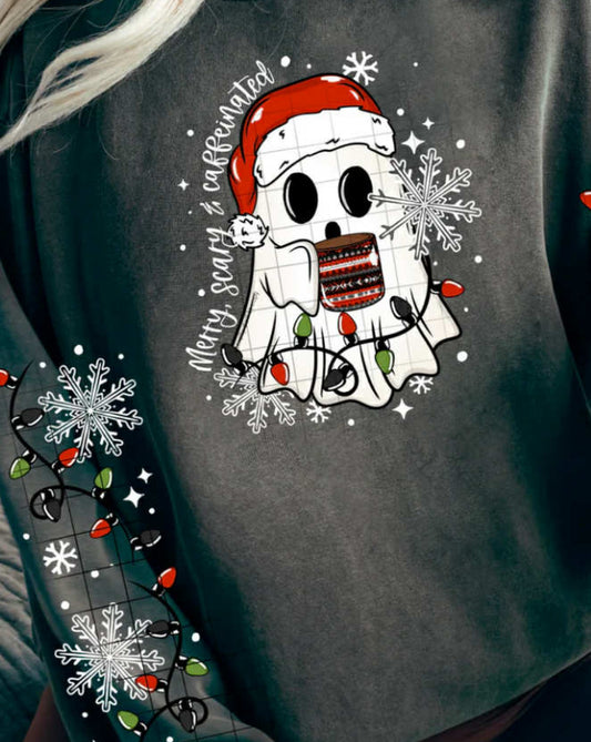 Merry, scary and caffeinated ghost ￼