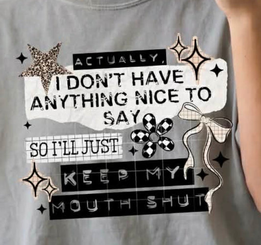 Actually i dont have anything nice to say so ill just keep my mouth shut