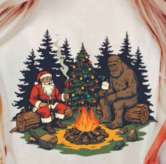 Big foot and Santa fire
