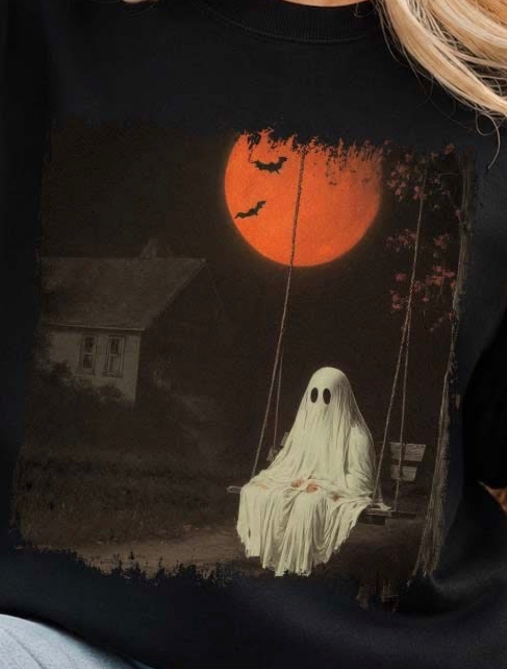 Ghost on a swing
