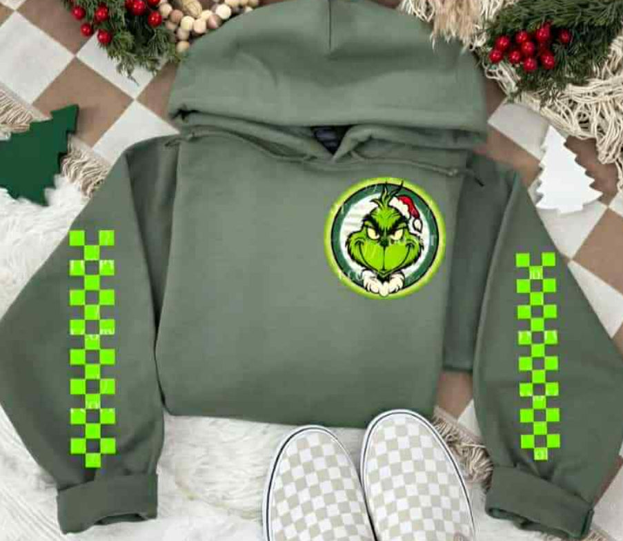 Green man pocket and sleeves