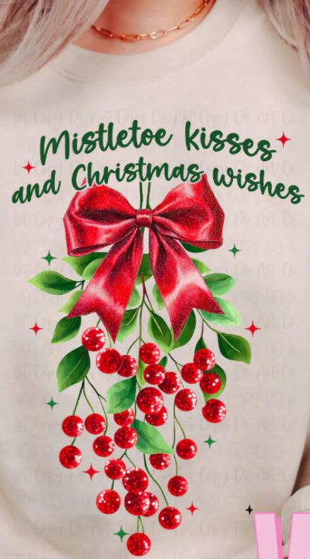 Mistletoe kisses and Christmas wishes