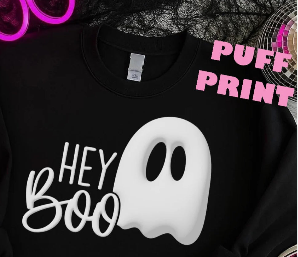 Hey boo *puff print
