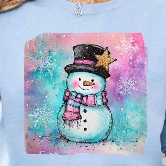 Colorful snowman