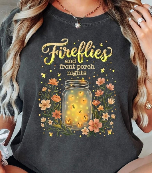 Fireflies and front porch lights