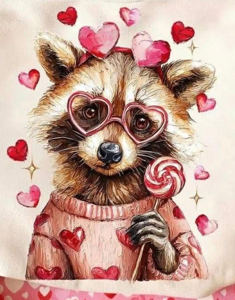 Raccoon valentine