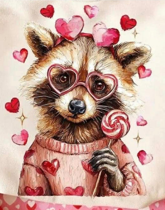 Raccoon valentine