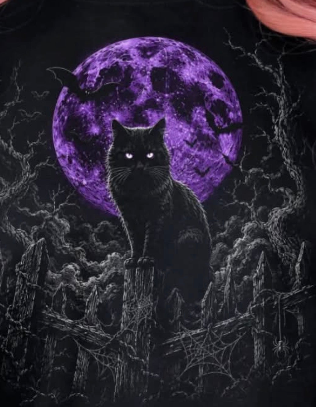 Purple moon cat
