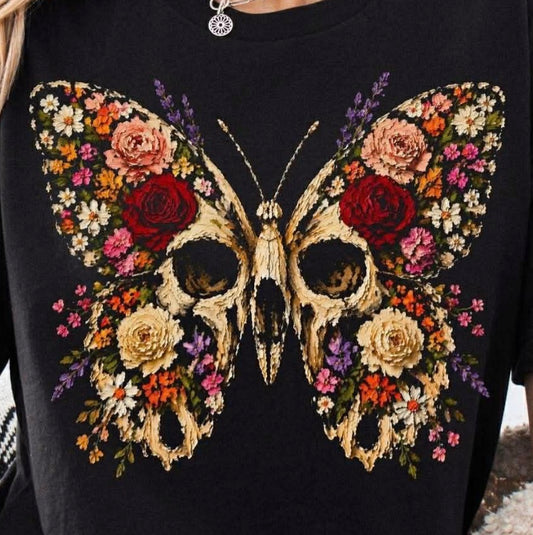 Butterfly skull
